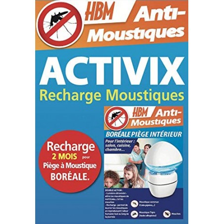 Recharge Activix Pro pour les Pièges Anti-Moustiques Extérieur & Intérieur You Get OUT & Boréale