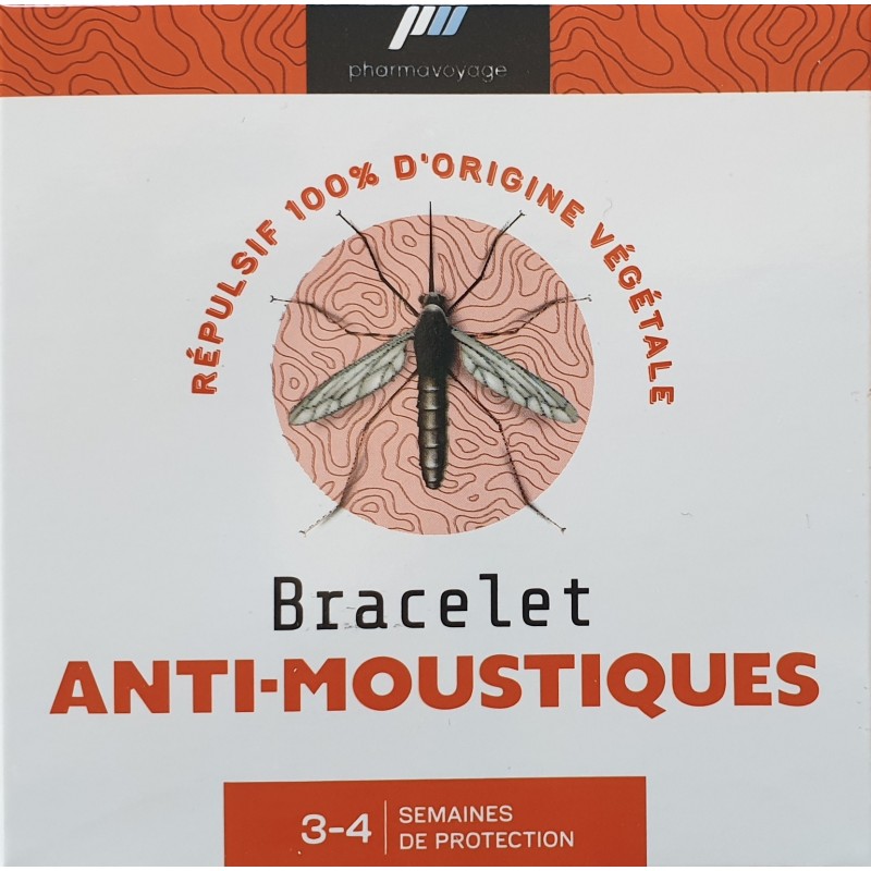 Bracelet anti-moustiques orange